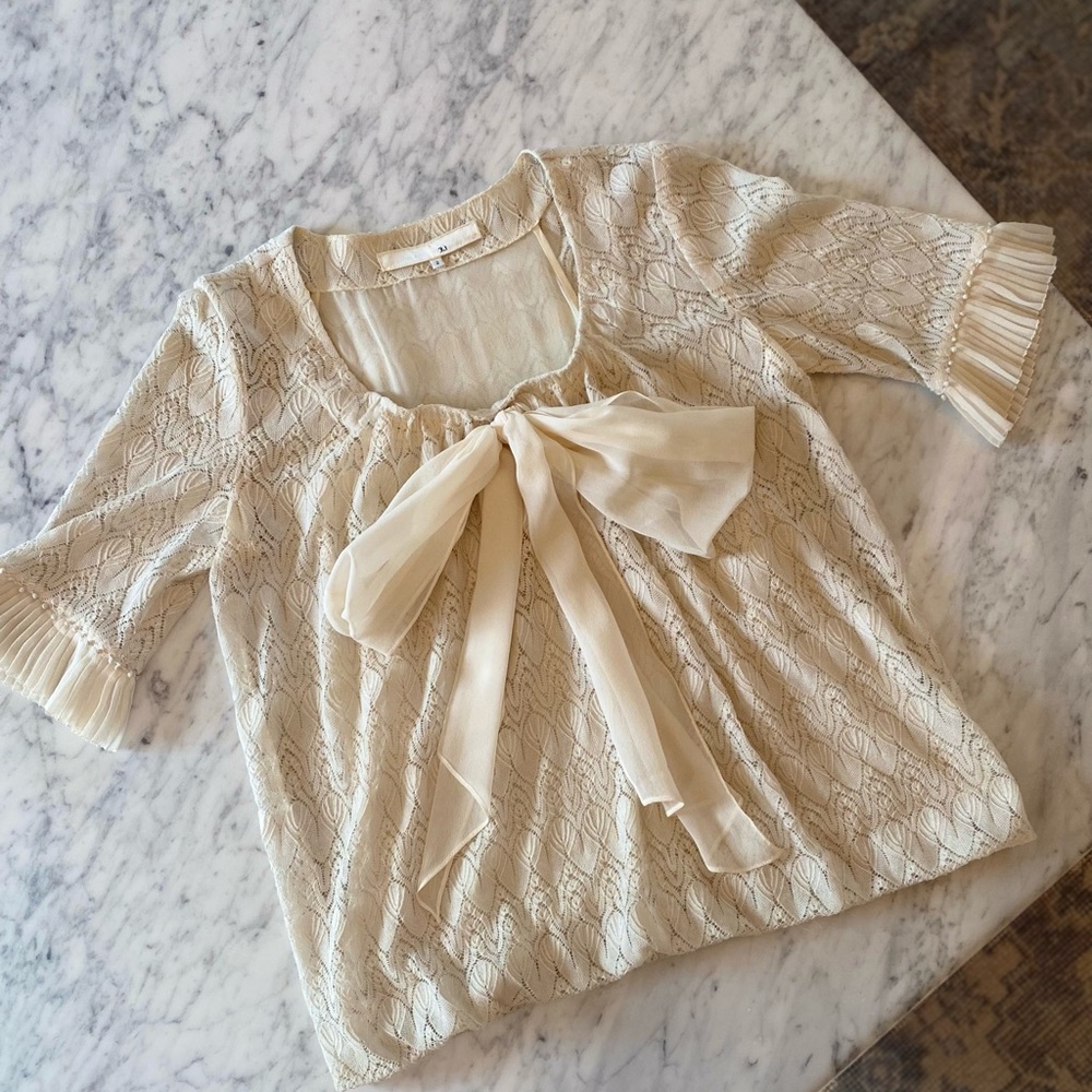 3.1 Phillip Lim Ivory Lace Blouse